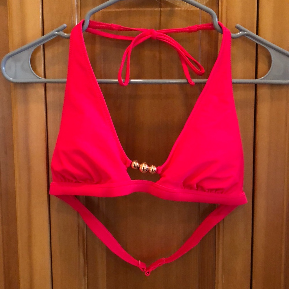 Pink/Coral Bikini Top